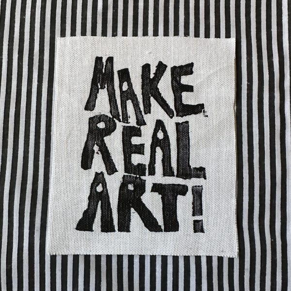 Aplique de linóleo Make Real Art