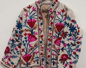 Unique Embroidery TNT Jacket Coat Trending Coat Jacket Boho Hippie Coat Quality Of Hand Embroidery Jacket Gifts For Her