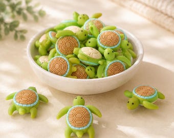Animal Series：3D Sea Turtle beads，Focus Beads ，Focal Beads，silicone beads，For beaded pens, pet collars, bracelets, and keychains; reusable.