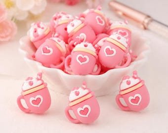 Food Series：3D Ice Cream，Focus Beads ，Focal Beads，silicone beads，For beaded pens, pet collars, bracelets, and keychains; reusable.