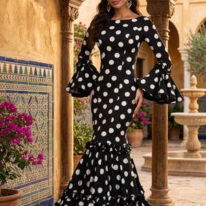 fitted lace wedding dress VERWIN Polka Dot Print Pocket Short Sleeve Bodycon Dress Women's Slit Maxi  Dress M at Amazon Women's Clothing store
