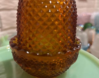 NY Mosser Fairy-lampa, diamantmönster i bärnstensfärg