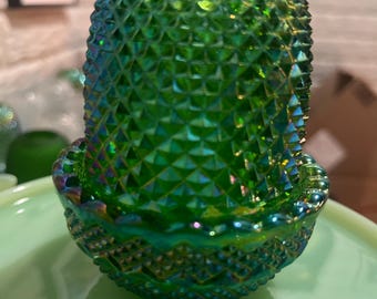 NIEUW Mosser Fairy Lamp, ruitvormig patroon in de kleur carnavalsgroen.