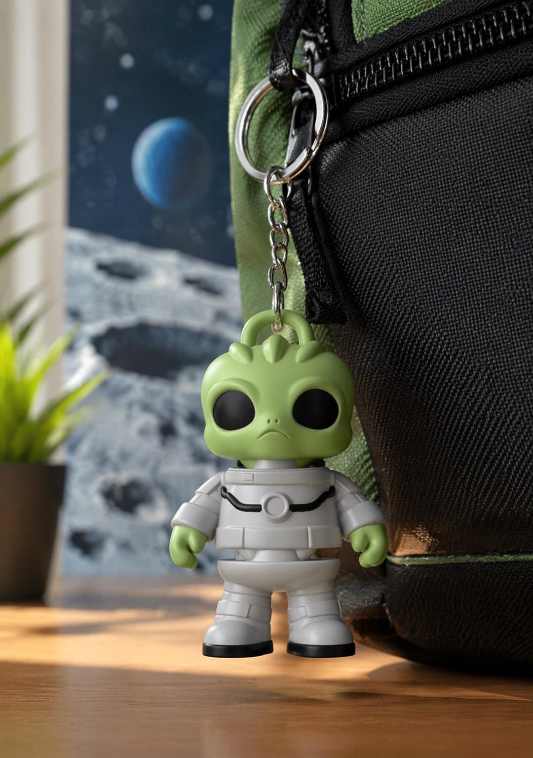 3D Printed Flexi Alien Keychain, Articulated Space Suit Fidget Toy, Bag ...