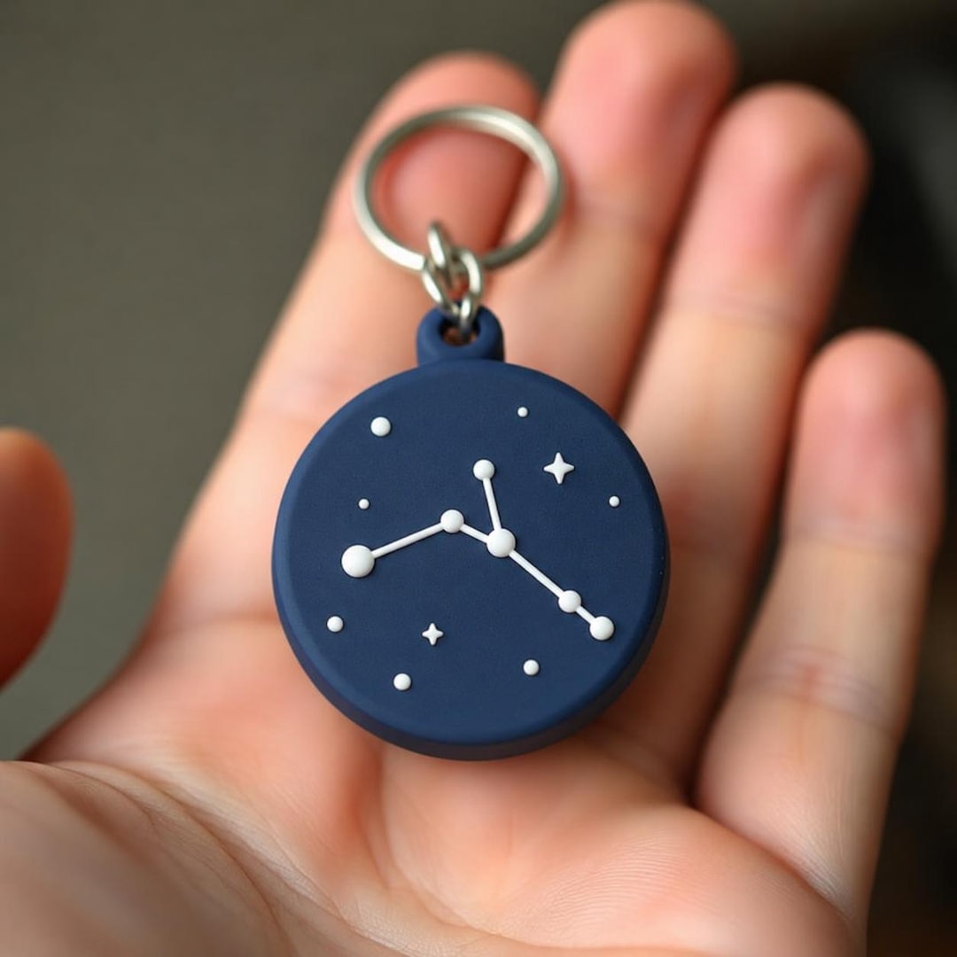 Hand-painted Celestial Constellation Keychain, Night Sky Astronomy ...