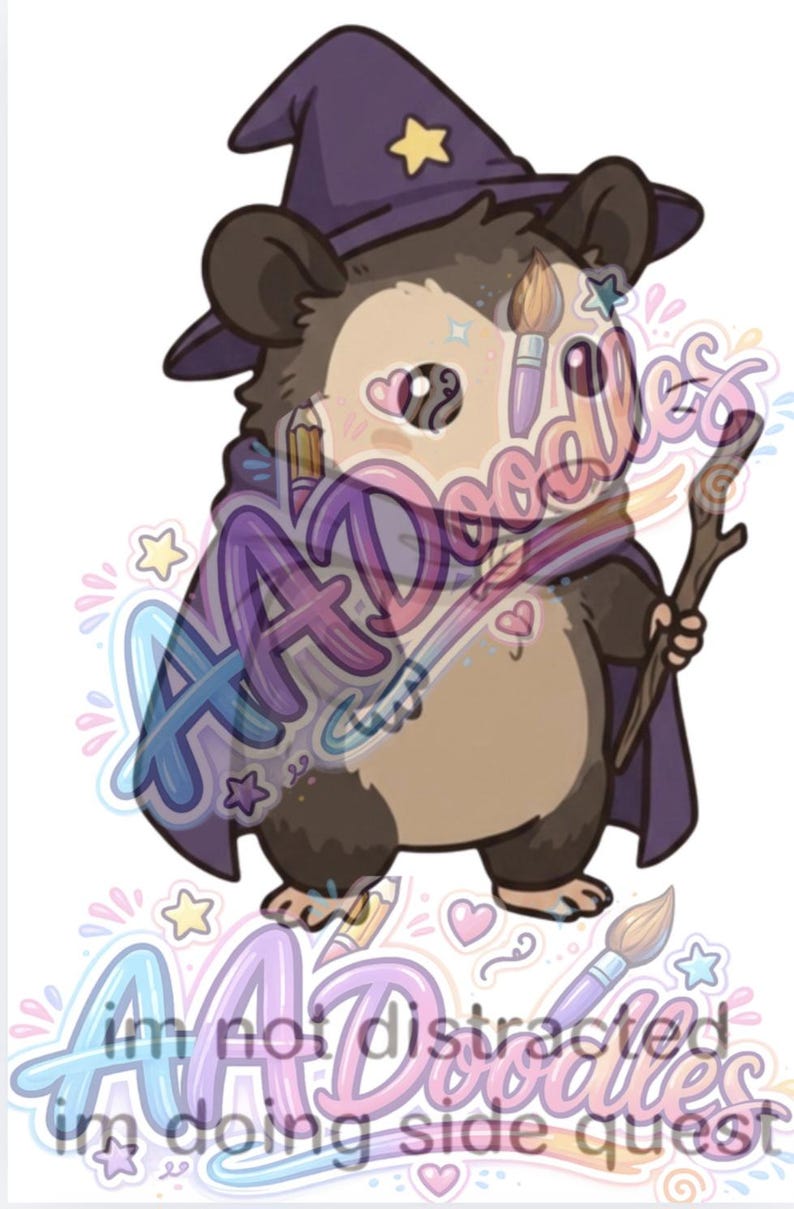 Sarcastic Wizard Possum PNG - Etsy