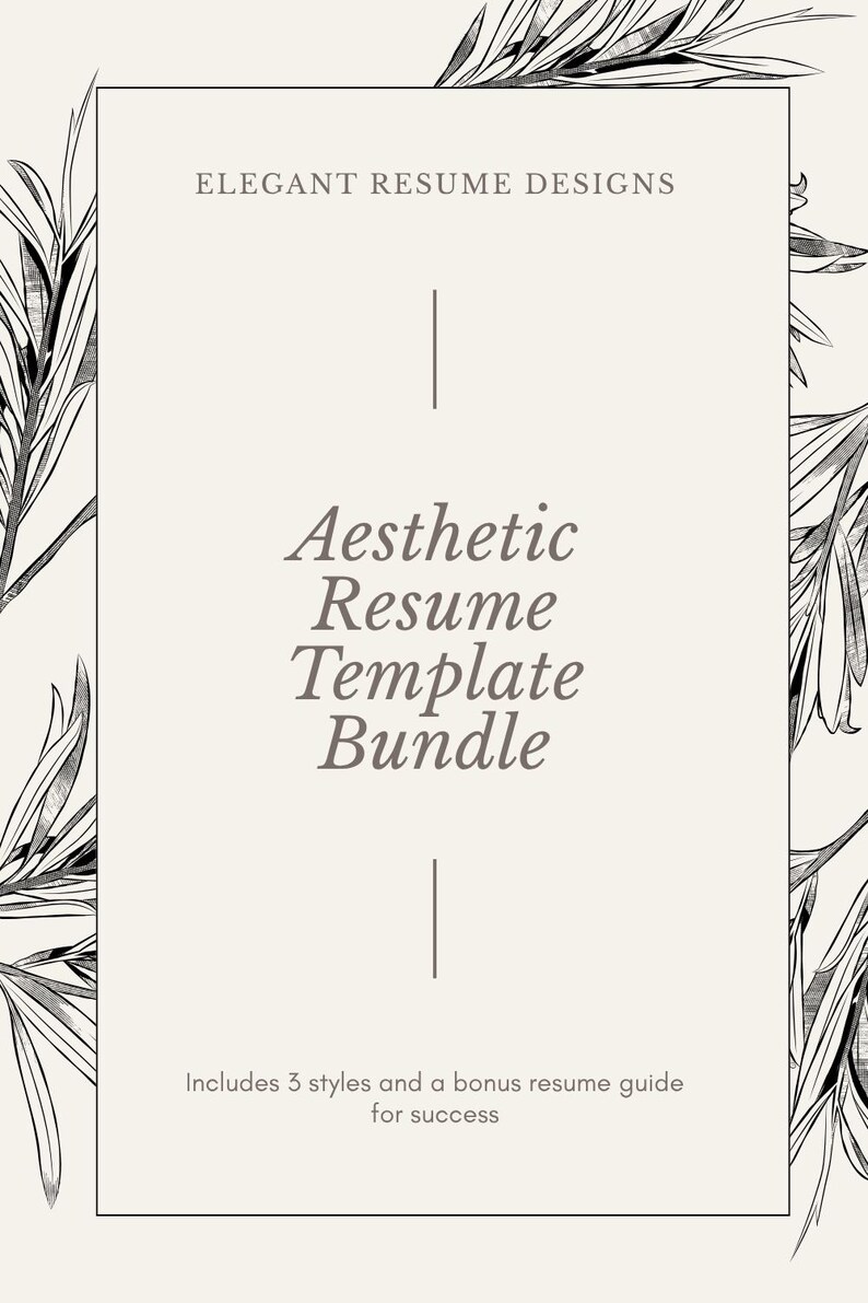Editable Canva Resume Template Bundle | ATS Friendly Professional CV ...