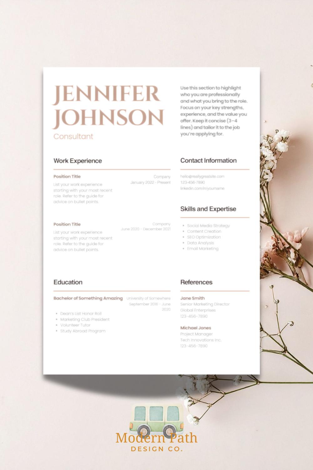 Editable Canva Resume Template Bundle | ATS Friendly Professional CV ...