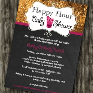 Happy Hour Baby doccia invito