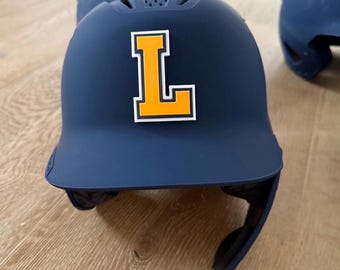 Emblèmes de logo de casque de sport personnalisés : baseball, softball, hockey | Stickers équipe de voyage imprimables en 3D moulable