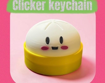 Porte-clés Clicker Dumpling imprimé en 3D | Bougez | jouet sensoriel | Soulagement du stress