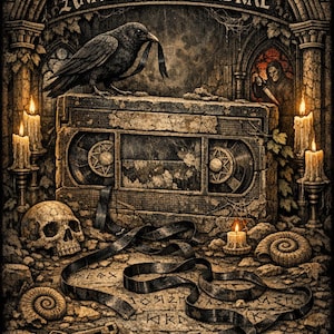 Analogvm Tenebrae - Gothic VHS Poster — Retro Horror Wall Art