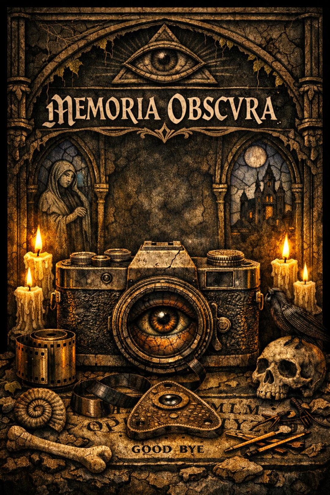 Memoria Obscvra Gothic Camera Poster — Occult Retro Photography Art - Etsy