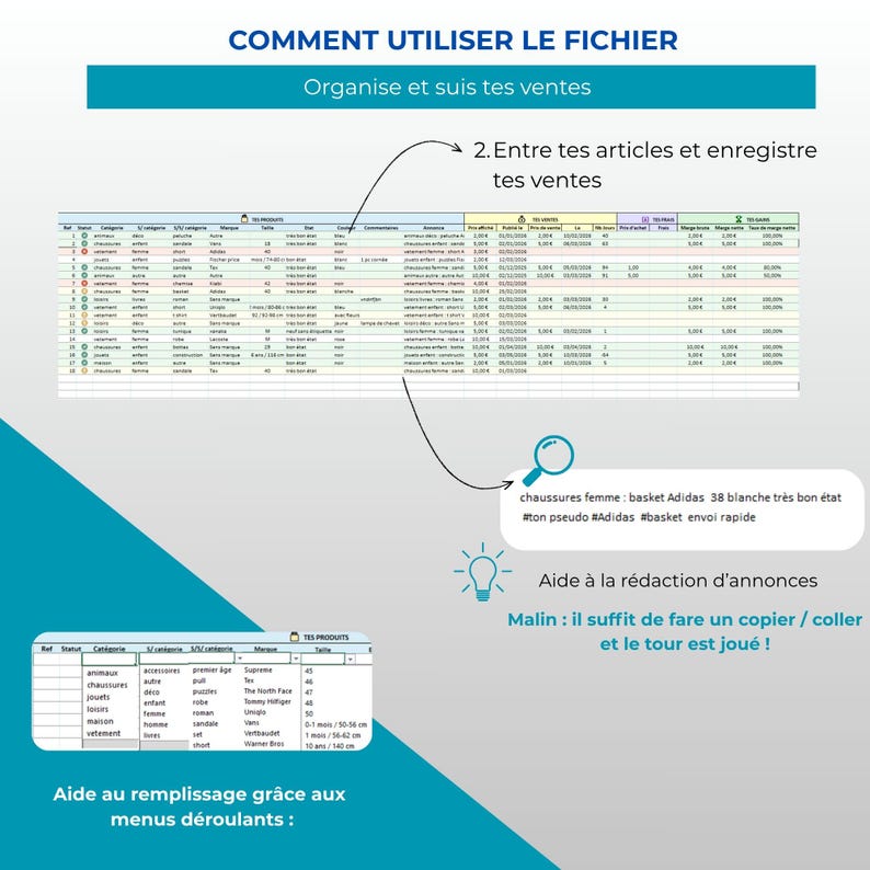 Vinted Tracking Vinted Sales Tracking – A Complete Excel Spreadsheet to Manage Your ...