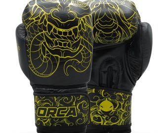 ORCA Genuine Leather Boxing Gloves | Kickboxing, Sparring & Training | ONI Fight Gear