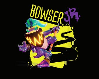 The Super Mario Galaxy Film Wonder Bowser Jr. Power – Kosmischer Schurken Action PNG (Instant Download)