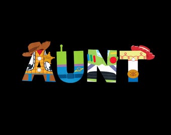 Toy Story Tante Familienausflug Geburtstag PNG (Digital Download)