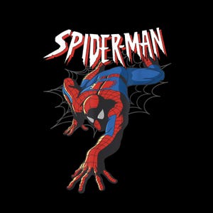 Comics Spider-Man Iconic Pose – Vintage Superhero PNG (Instant Download)
