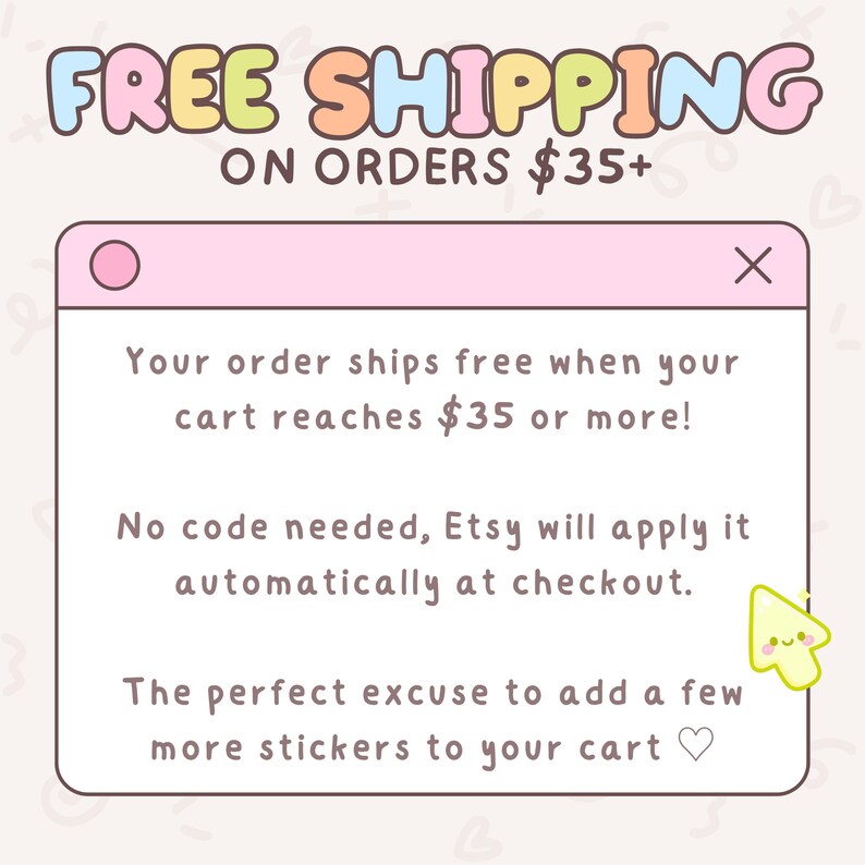 May include: A pink and white graphic with the text "FREE SHIPPING ON ORDERS &pound;28+". The text is in a playful font. The image also includes a pink rectangle with text about free shipping.