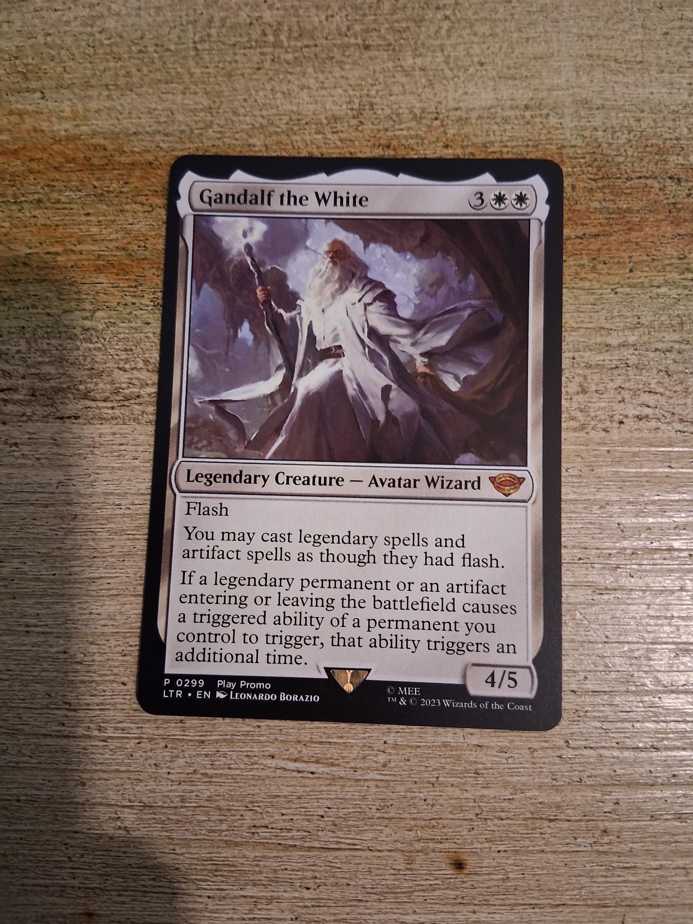 gandalf the white mtg card Magic the Gathering Proxy Tales of Middle Mtg Gandalf the White -