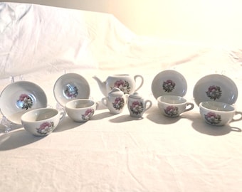1976 Child's Porcelain Tea Set by Chilton's, made in Japan
