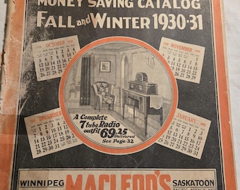 RARE FIND! 1930 MacLeod's Fall-Winter Catalog from Canada