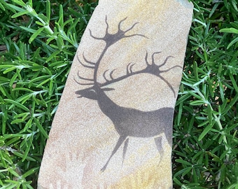 Lascaux Deer cave art Ornament painted on stone