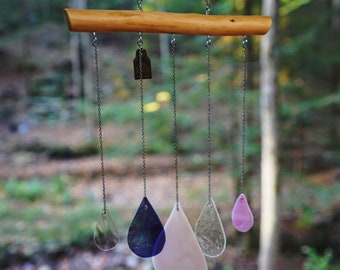 Wind Dancer - Stained Glass - Wind Chime - Hand Made in the Appalachian Mountains