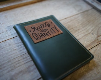 Field Notebook Cover - Genuine Oxford Excel Leather - Hand Made in the Appalachian Mountains- Built to last - Notepad included
