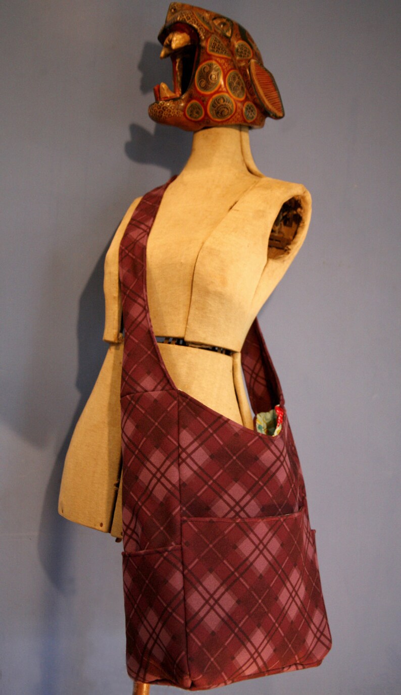 Anna Lyle - Large Wool Mail Bag/Travel Bag/Diaper Bag image 2