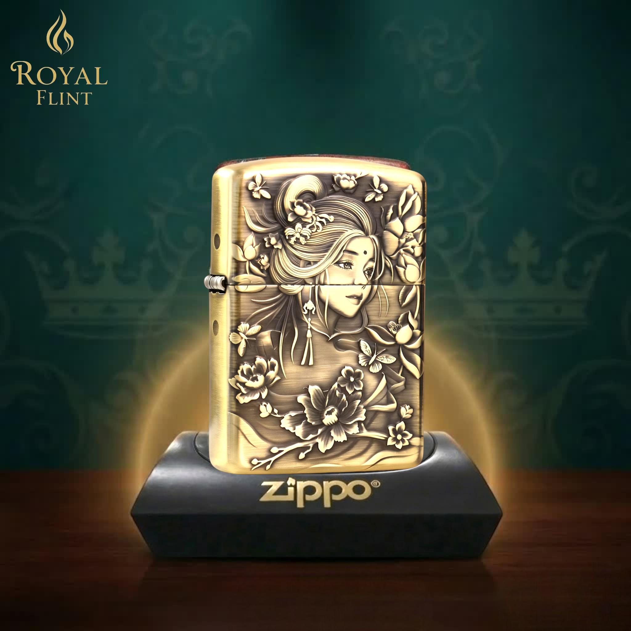 Vintage Lady Zippo - Etsy