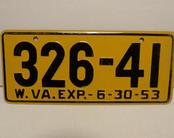 Vintage 1953 Wheaties Utah Mini License Plate Cereal Premium Bicycle Auto Collectable Tin State Souvenir Retro Travel
