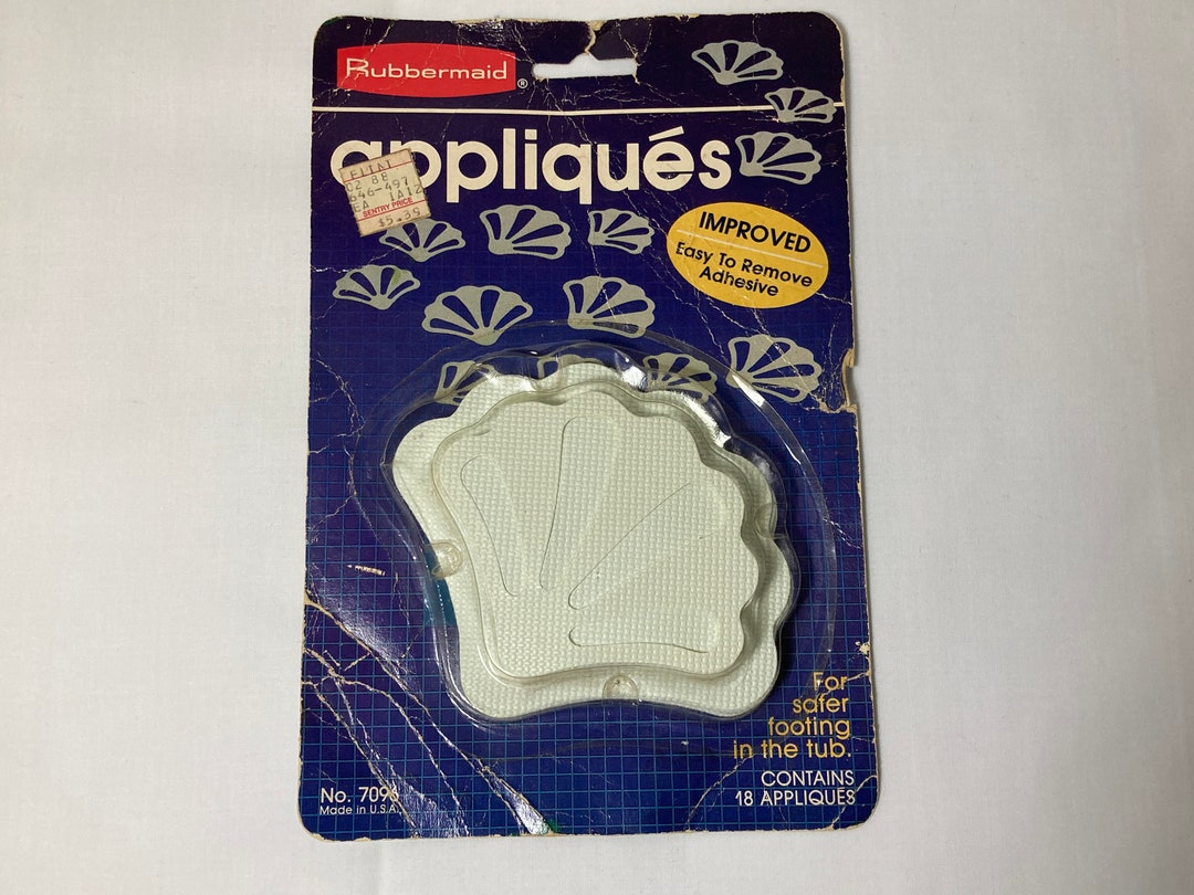 Vintage 1984 Rubbermaid Bathtub Appliques White Shells NIP Etsy