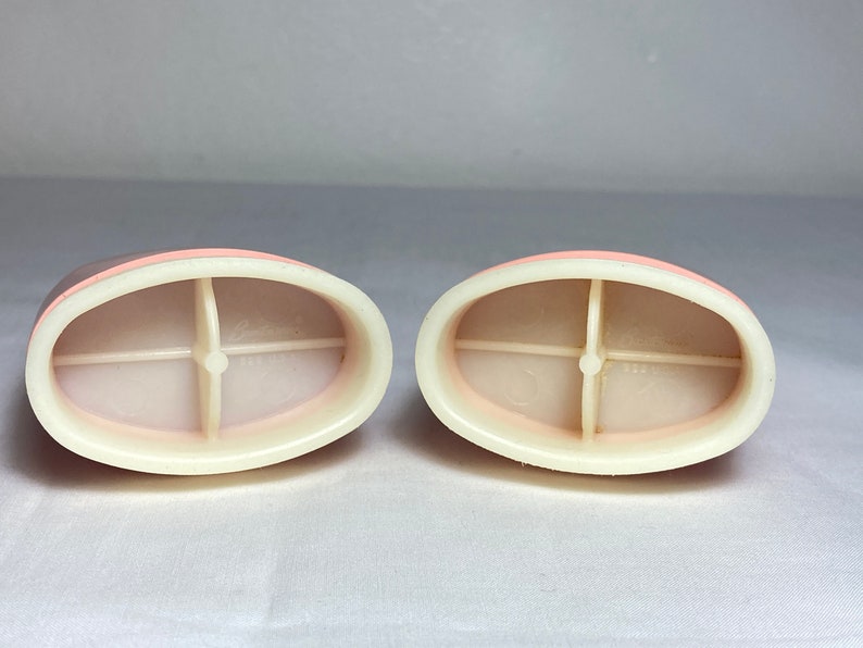 Vintage 1950's Pink Boonton Melmac Salt & Pepper Shakers Boontonware Made in USA Mid Century Kitchen image 7
