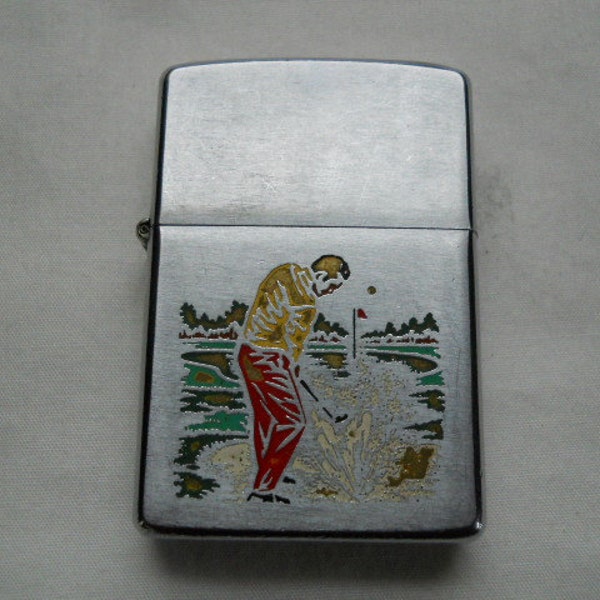 Vintage 1974  Zippo Lighter sports golf