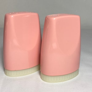 Vintage 1950's Pink Boonton Melmac Salt & Pepper Shakers Boontonware Made in USA Mid Century Kitchen image 10