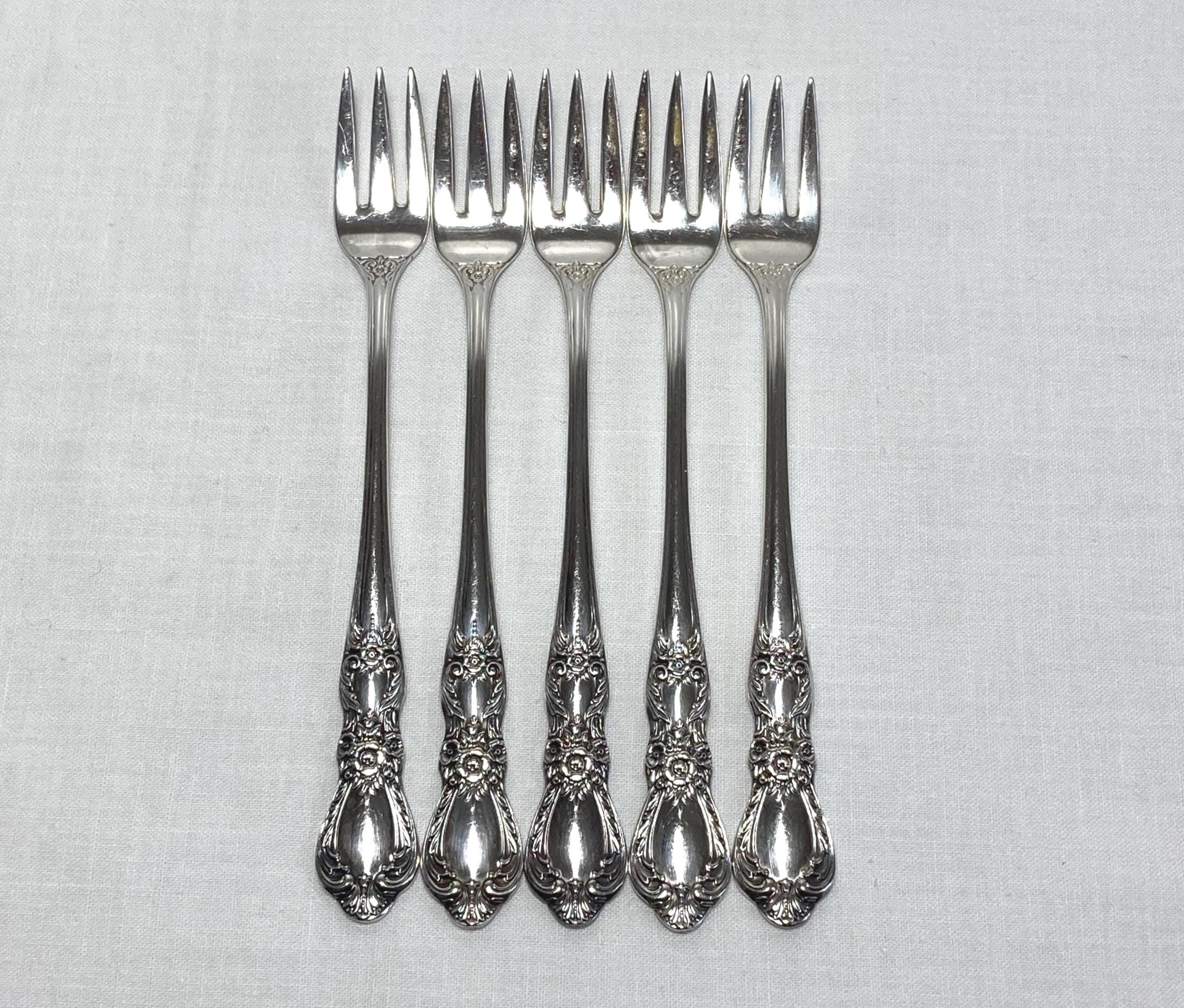 1847 Rogers Bros. IS Heritage Silverplate Seafood Cocktail Forks