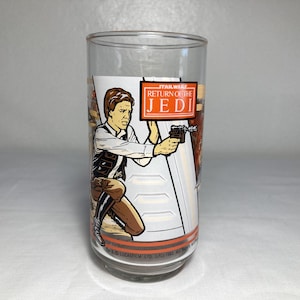 Vintage 1983 Return of the Jedi Han Solo Glass ROTJ Burger King Coca-Cola Collector Series
