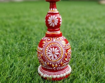 Hand-Painted Indian Folk Art Box