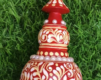 Hand-Painted Indian Folk Art Box