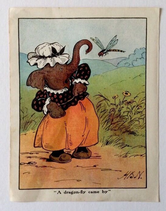 Illustrazione del 1900 1908 Elephant Trunk Nelly Neilson vivaio