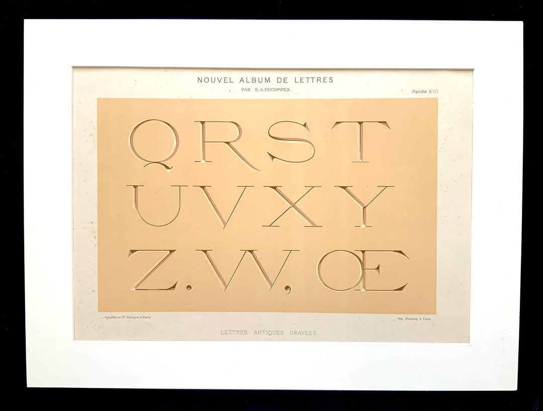 Ancien Rite En Inde En 4 Lettres Rare 1885 TYPOGRAPHIE ALPHABET LithographIe Impression - Etsy France