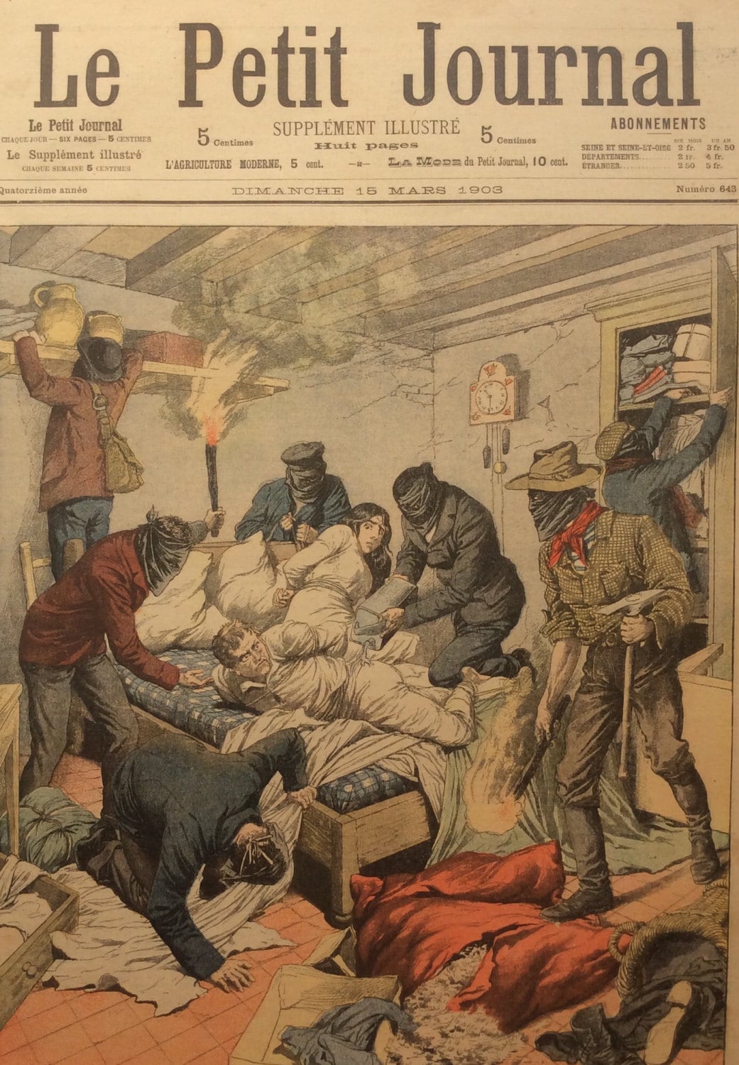 Antique 1903 French Newspaper Colour Supplement LE PETIT Etsy