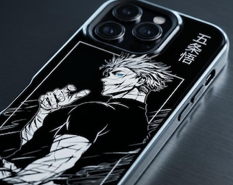 Anime-Strichzeichnungen | Robuste Hülle | iPhone & Samsung | Passend für iPhone 11, 12, 13, 14, 15, 16, 17 Pro Max, S20, 21, 22, 23, 24, 25, 26 Plus, Ultra | Google Pixel 6, 7, 8, 9