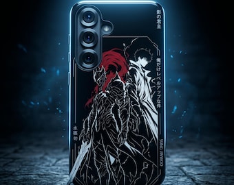 Anime-Linienzeichnungen | Hochwertige, robuste Hülle | iPhone & Samsung | Passend für 13, 14, 15, 16, 17 Pro Max, Air, S20–S26 Plus, Ultra | Geschenkidee für alle, die Wert auf Qualität legen