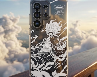 Pirate King Minimalist Line Art Clear Case | iPhone 11 12 13 14 15 16 17 Pro Max Air | Samsung Galaxy S20 S21 S22 S23 S24 S25 S26 Plus Ultra