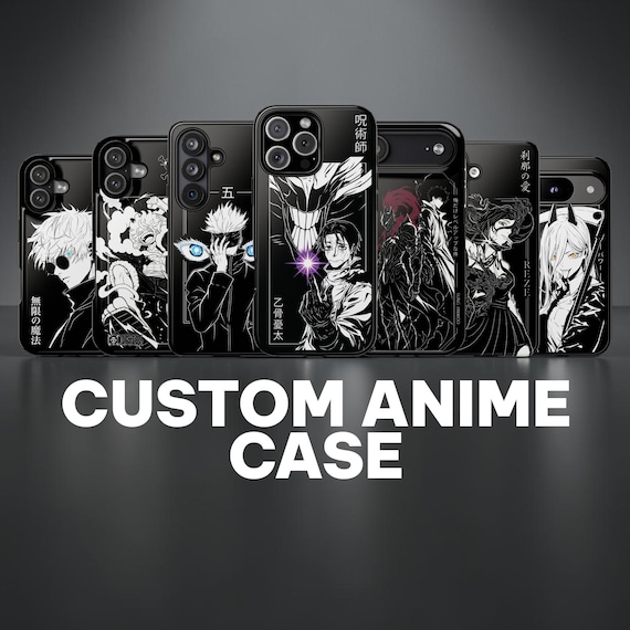 Anime Line Art | Custom Tough Case | iPhone & Samsung and Google Pixel | Fits 13 14 15 16 17 Pro Max Air | S20 21 22 23 24 25 26 Plus Ultra
