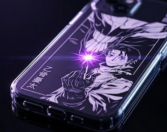 Anime Line Art | Clear Case | iPhone & Samsung | Fits 13 14 15 16 17 Pro Max, S20 21 22 23 24 25 26 Plus Ultra | Gifts for Anime Lovers