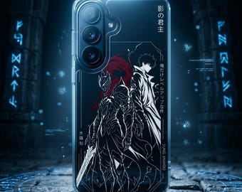 Anime Line Art | Clear Case | iPhone & Samsung | Fits 13 14 15 16 17 Pro Max Air, S21 S22 S23 S24 S25 S26 Plus Ultra | Gifts for Level Fans