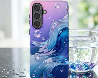 Fluid Water Bubbles MagSafe Case | iPhone 11 12 13 14 15 16 17 Pro Max Air | Samsung Galaxy S20 S21 S22 S23 S24 S25 S26 Plus Ultra FE